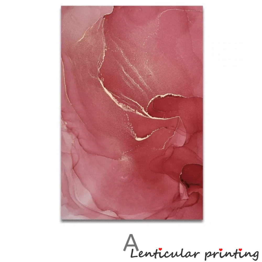 Настенная картина в скандинавском стиле с абстрактными лепестками роз настенный