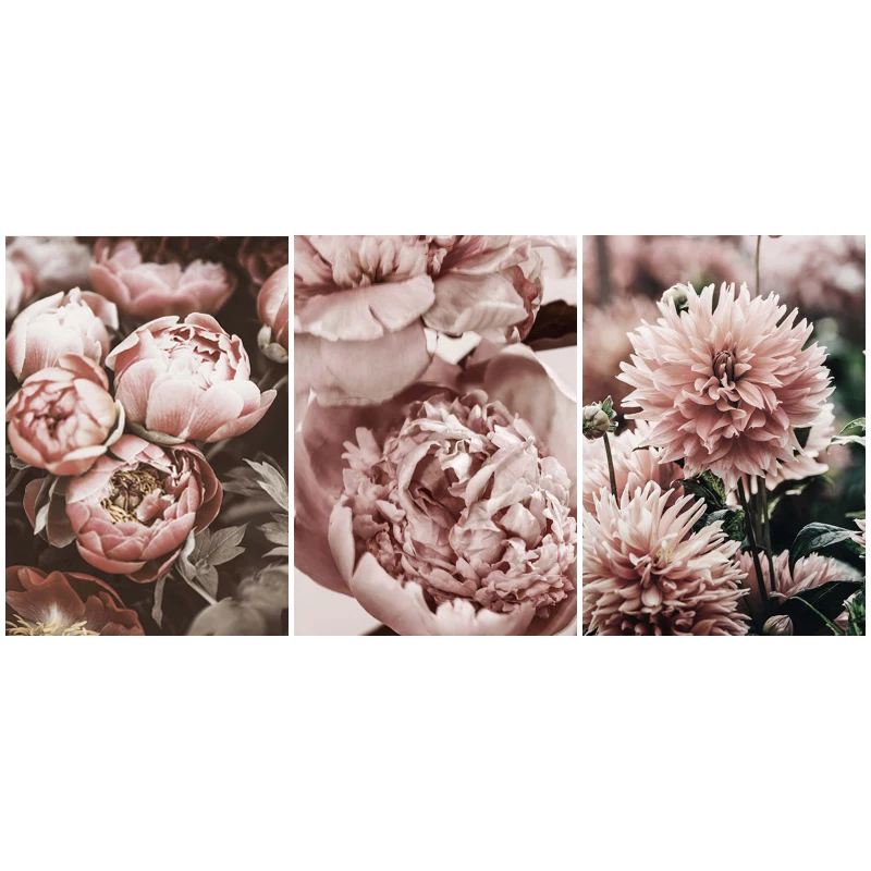 

Peony Flower Diy Diamond Painting Cross Stitch Kits Full Square Drill Gold Floral Diamond Embroidery Home Decor Nordic Art Gifts