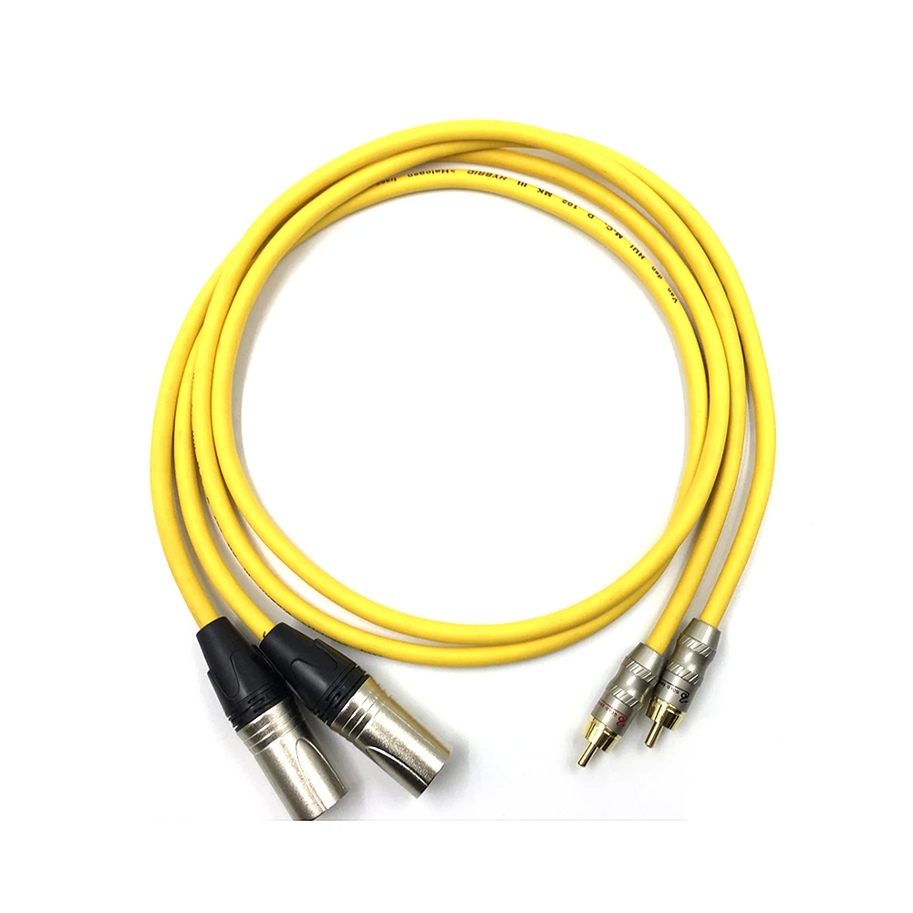 Кабель Hifi Rca-Xlr папа кабель 2 Xlr-2 Rca стерео аудио соединительный микрофонный |