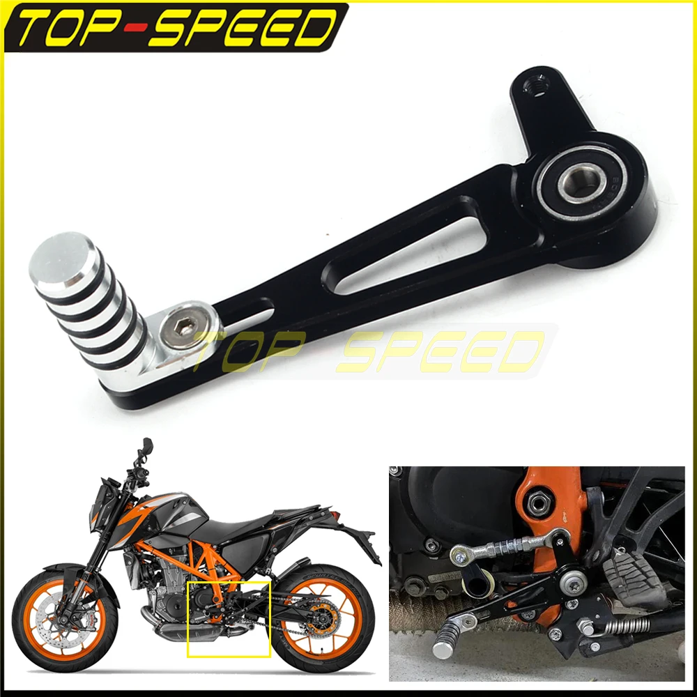 

Левая Экипировка для ног, рычаг переключения передач, регулируемая педаль переключения передач, задняя бритья мотоцикла для 690 R 2013-2017