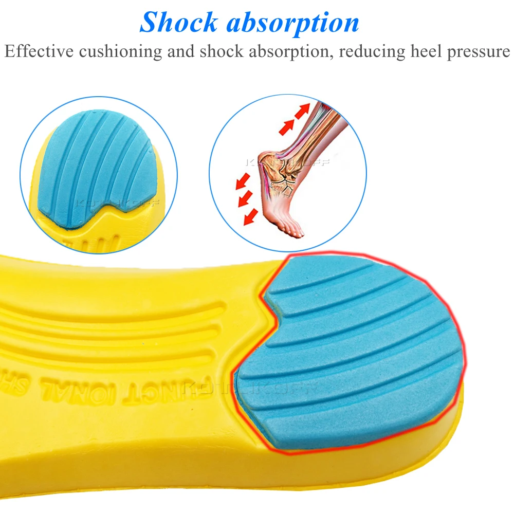 Shoe Inserts Pad Soft Sport Insoles Memory Foam Breathable Outdoor Running Silicone Gel Cushion Orthopedic Insoles EU 35-47 Size