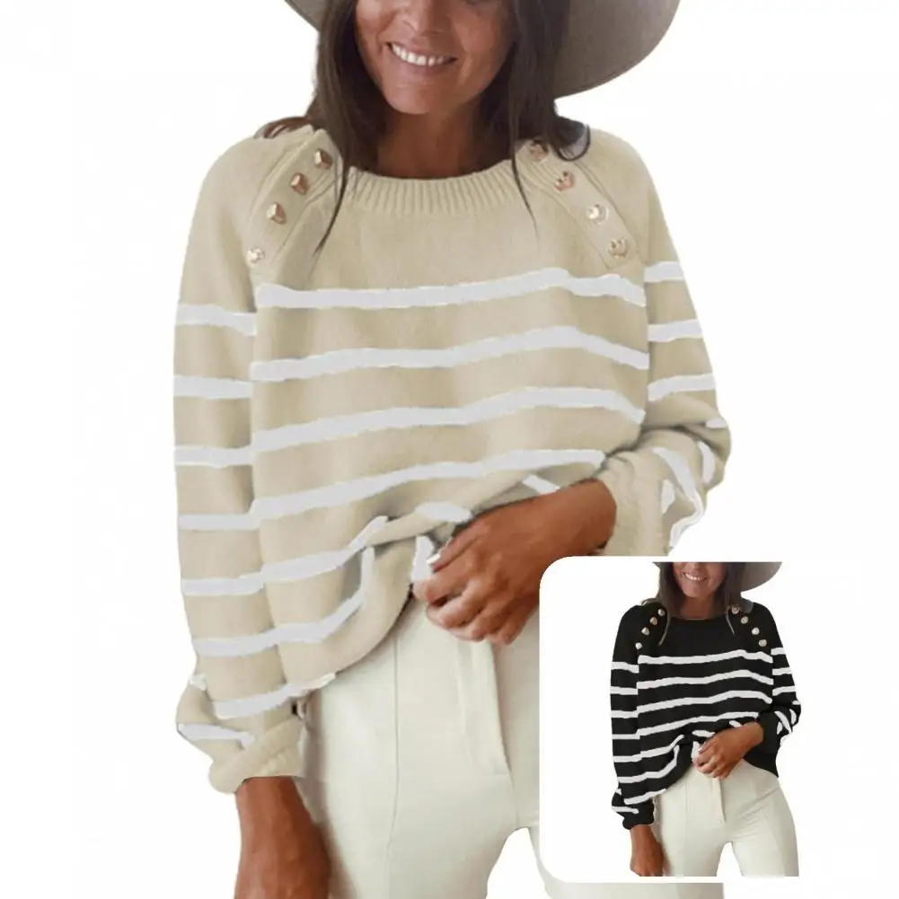 

Autumn Winter Casual Knitted Long Sleeve Top Pullover Top Women Sweater Knitted Streetwear