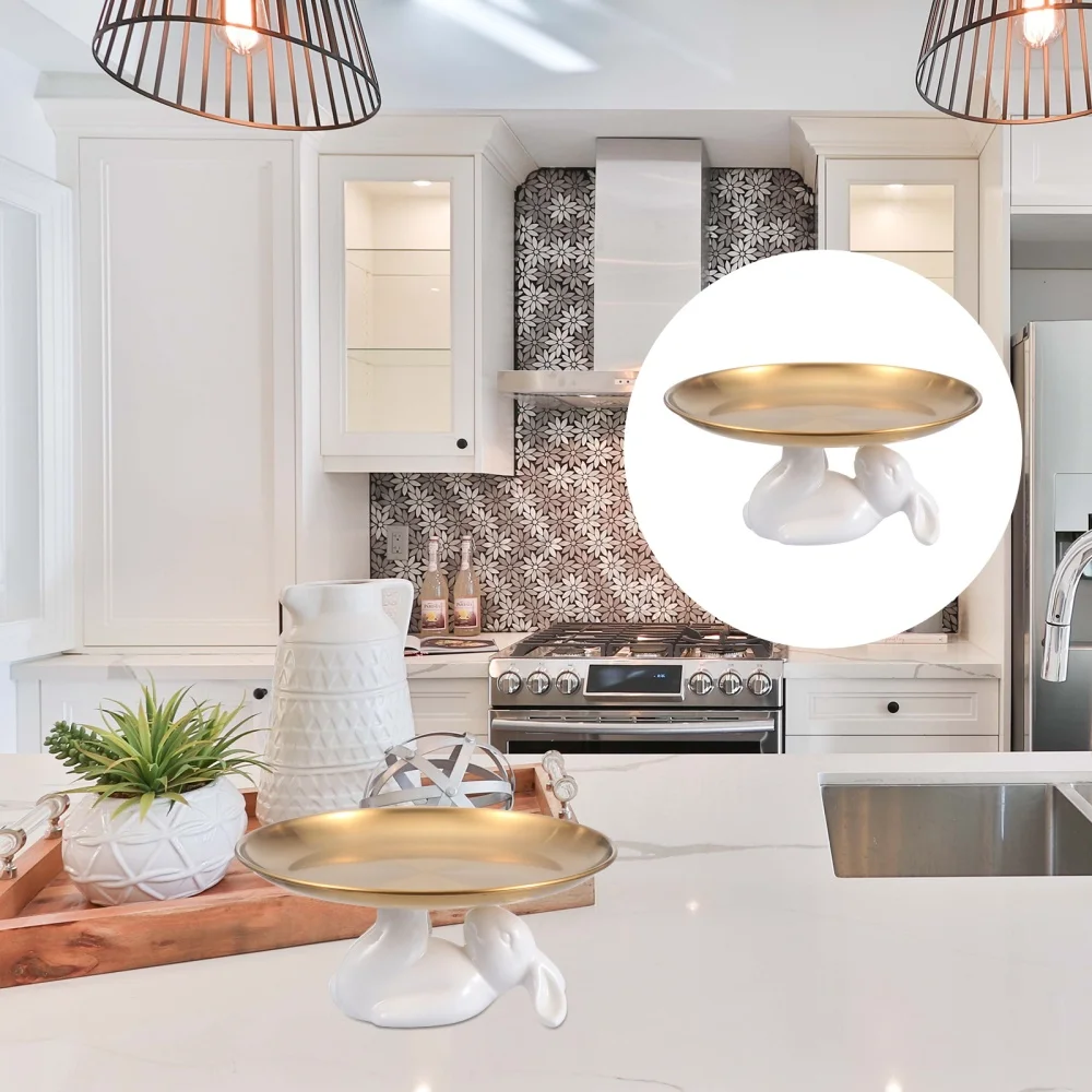 

Cupcake Stand Ceramic Dessert Plates Bunny Shape Cupcake Display Tray Holder