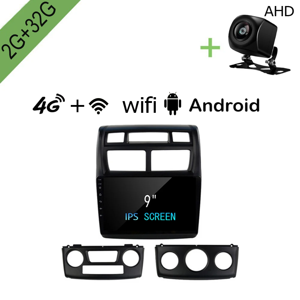 Автомобильный мультимедийный Dvd-плеер R-Way на Android с Gps для KIA Sportage 2007 2008 2009 9 дюймов