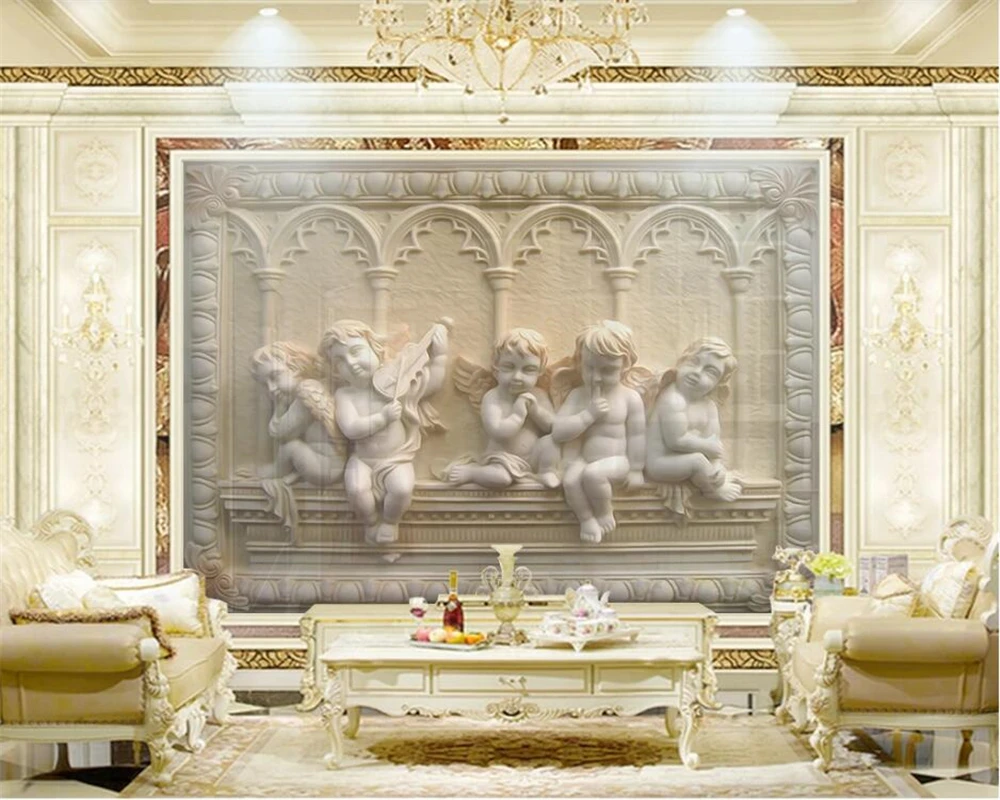 Beibehang пользовательские обои HD европейские 3D трехмерные рельефные классические