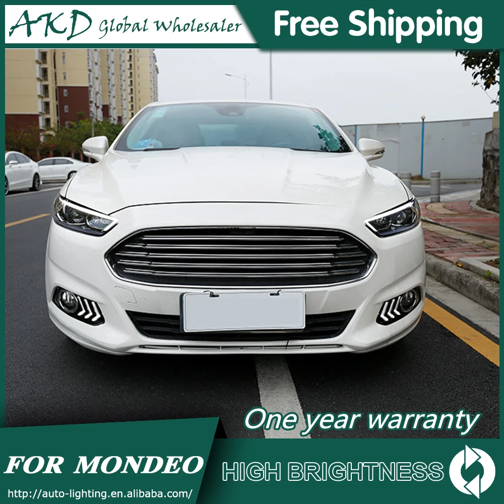 Фары для автомобиля Ford Fusion Mondeo 2013- DRL дневные ходовые огни головная лампа светодиодный Биксеноновая лампа Противотуманные фары автомобильный аксессуар