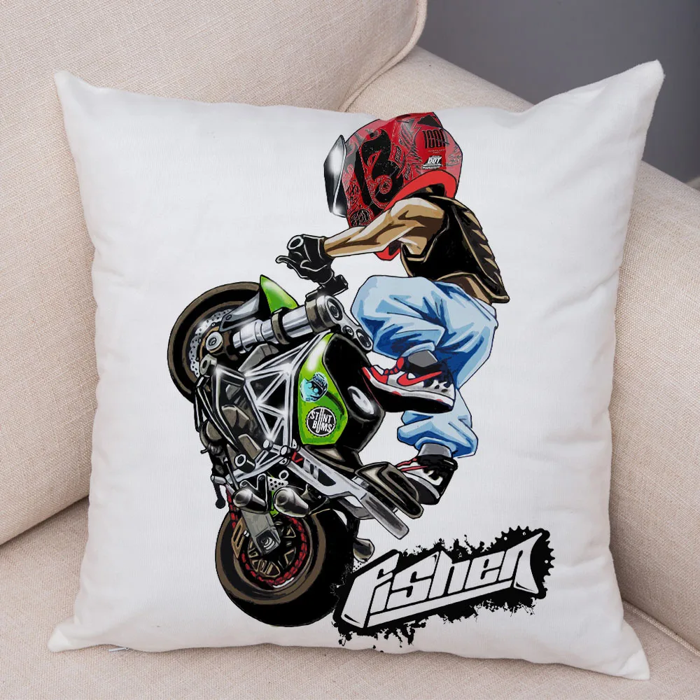 

Мультфильм мотоцикл наволочка BANXIAO