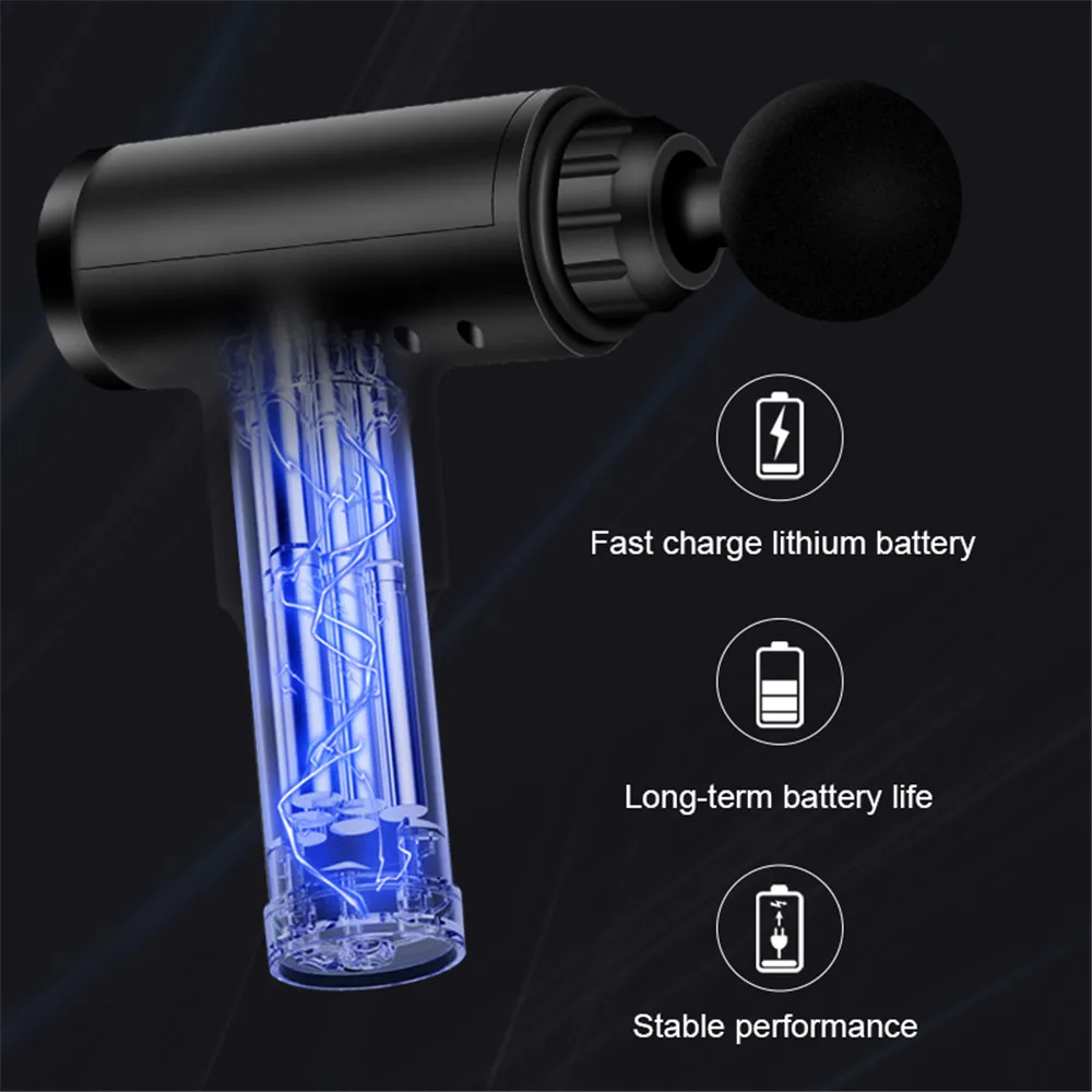 

Fascia Gun Deep Tissue Muscle Massager Therapy Body Fascial Massage Gun Relaxation Exercise Fitness Tool Pain Relief