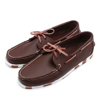 new casual loafers men genuine leather driving shoes retro classic england men designer flat shoes fashion docksides boat shoes