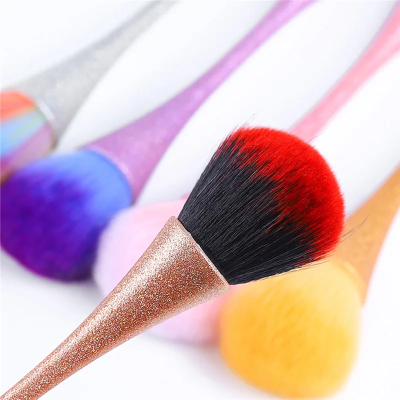 5 стилей щетка для ногтей Очистка удаление пыли порошок Маникюр Педикюр мягкий