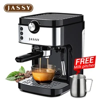 jassy espresso machine cafetera 19 bar coffee maker machine with fast heating system strong milk frother wand for espresso la