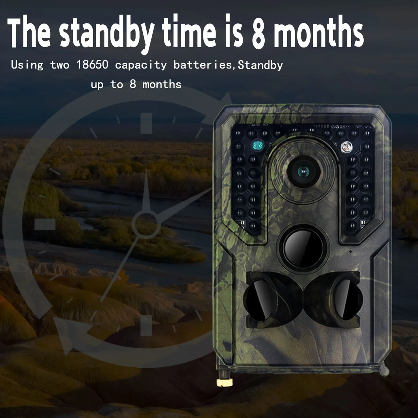

1080P Wild Animal Detector Trail Camera With Battery Efficient Motion Activated Camera Powerful Night Vision Camera Outdoor