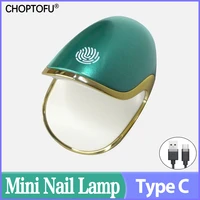quick dry touch button nail lamp mini q6 6w 3led uv lamp upgrade nail gel dryer type c charging professional manicure lamp