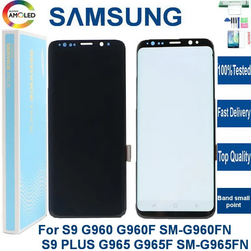Оригинальный ЖК дисплей для SAMSUNG Galaxy S9 G960 G960F SM 960FN PLUS G965 G965F G965F/DS сенсорный экран