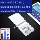 Аккумулятор для планшета Samsung Galaxy Tab 2 3 4Tab S S2 S3tab Atab E (7,0 8,0 8,4 9,6 9,7 10,1 10,5) для Pro 8,4Note 8 10,1 12,2