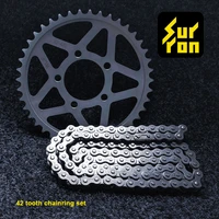 sur ron light bee x special tooth plate 42 tooth large sprocket wheel matching oil seal chain set
