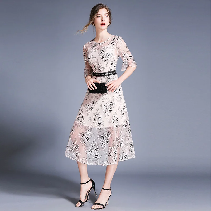 Новое Женское Платье из кусков кружевные платья дизайн и цвет 8604|Женские платья| |