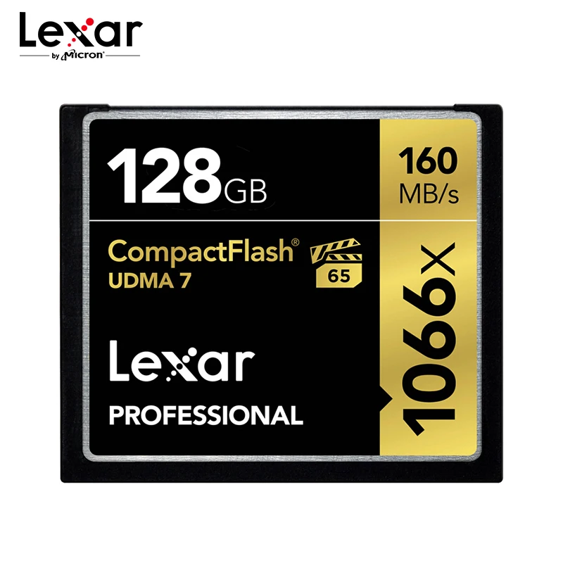 Карта памяти Lexar 1066x CF 128 ГБ 64 карта UDMA7 скорость до 160 МБ/с./с компактная флеш на 32