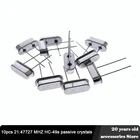 10 шт.лот 21,47727 МГц  пассивные кристаллы DIP quartz crystal reson в 21,4772-21,477 МГц 20 частей на миллион (PPM)