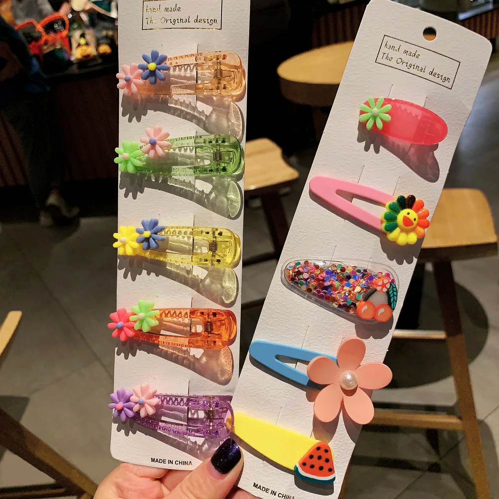 Женская заколка для волос FENGLI в Корейском стиле 5 шт./компл. |