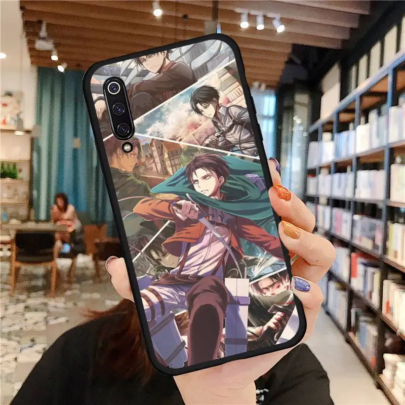 

Anime Attack On Titan Levi Ackerman Phone Case For Xiaomi Redmi 7 9t 9se k20 mi8 max3 lite 9 note 8 9s 10 pro