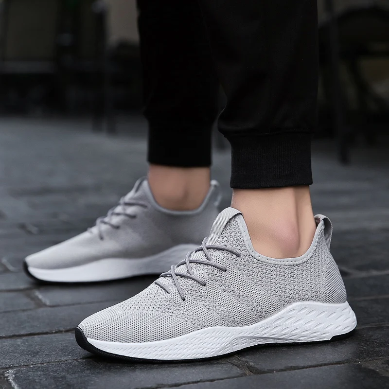 Мужская обувь больших размеров 39 47 дышащие мягкие кроссовки с сетчатым верхом