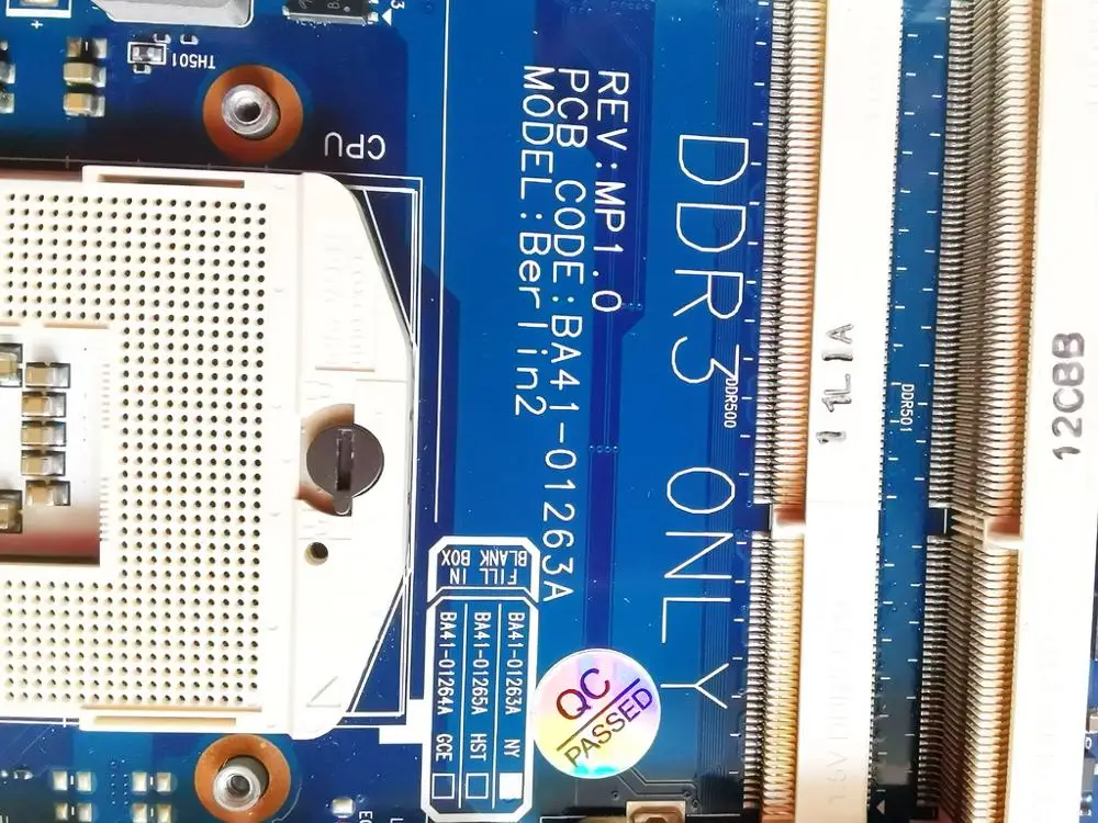 Оригинальное для Samsung P480 Материнская плата ноутбука HM55 BA41-01263A BA92-06508A испытанное