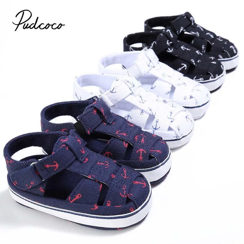 Pudcoco летняя мягкая обувь для маленьких мальчиков и девочек младенцев первых