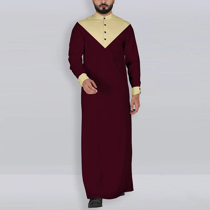 Кафтан Мужская мусульманская одежда jubba tobe abaya халат Дубай Саудовская арабское