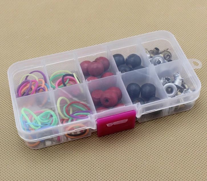 

10 Grids Jewelry Box Transparent Plastic Storage Jewelry Box Adjustable Container for Beads Earrings Jewelry Organizer Storage