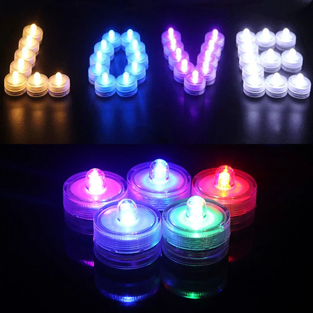 Водонепроницаемый светильник в виде свечи аквариумный для вечеринки бара