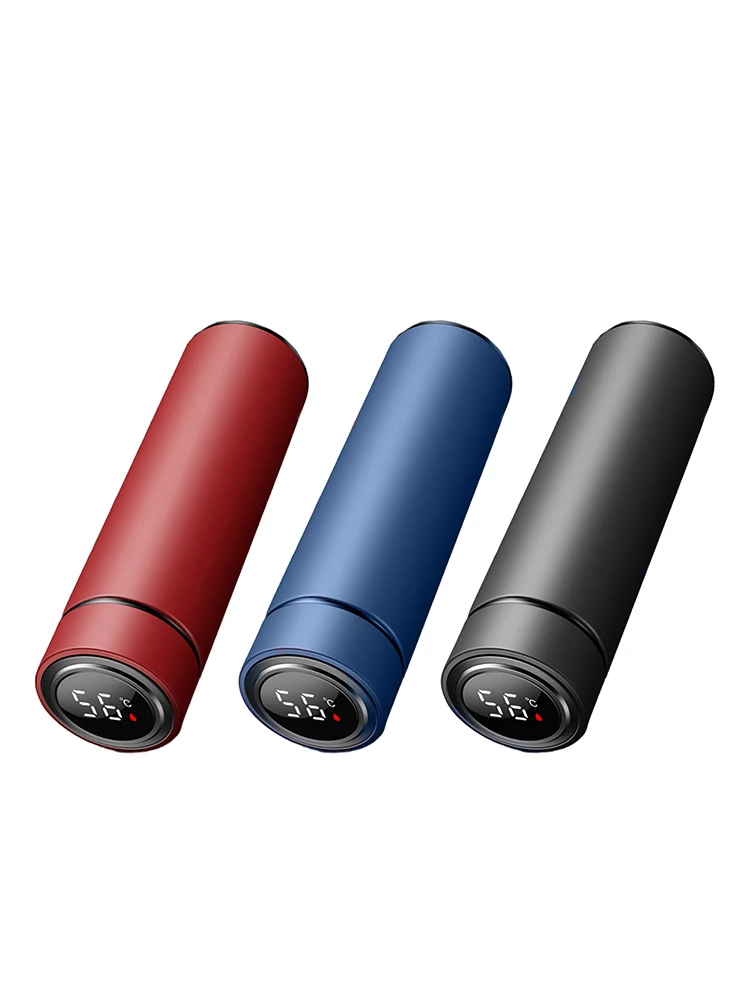 

500ML Coffee Bottle Vacuum Insulated Water Bottle with Temperature Display Double-Wall Stainless Steel Keep Cold Hot with Filter