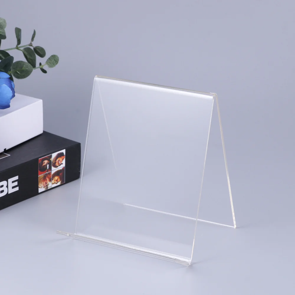 

Clear Acrylic Wallet Phone Books Tablet Display Stand Organizer Holders Small Jewelry Rack - A5