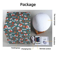 Смотри, что есть на AliExpress! Персонализированная 3D печать лунная лампа#4