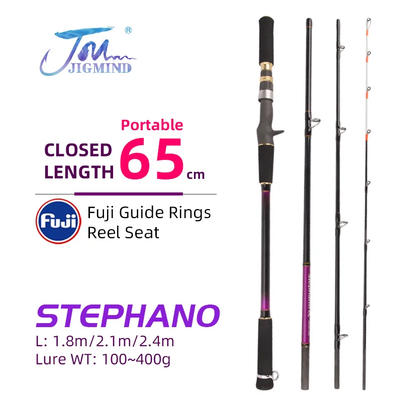 

Stephano1.8-2.7m Lure Weight 200g - 500gPurple Boat Fishing Rod Suitable For Offshore Use S