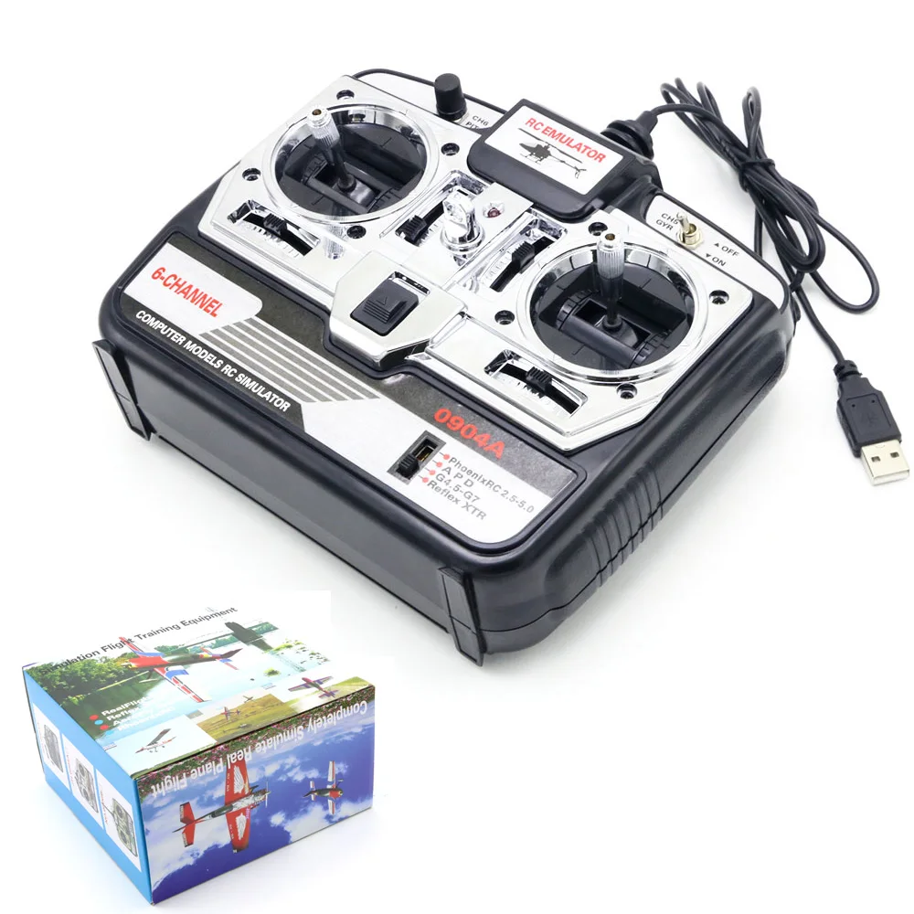 6CH RC симулятор полета JTL 0904A поддержка Realflight G7 Phoenix 5 0 XTR вертолет с - Цена: 2 425,73 руб.