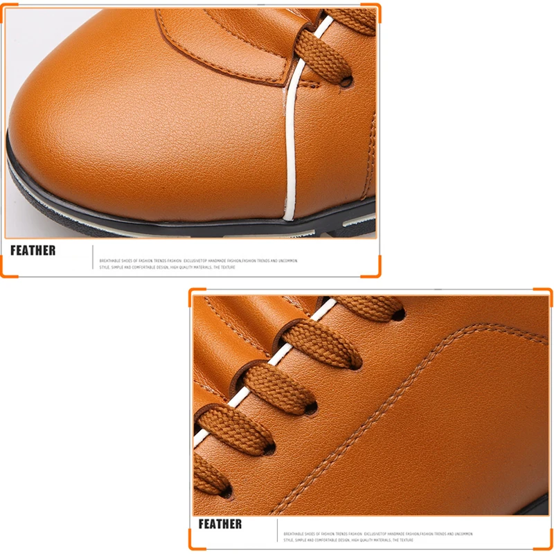 Merkmak 2020 New Oxford Men's Shoes Fashion Casual British Style Autumn Winter Outdoor Leather Lace Up Footwear Big Size 38-48 | Обувь