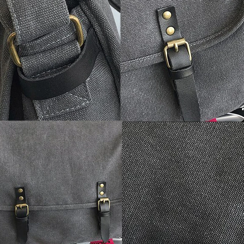 Холщовые сумки-мессенджеры для мужчин повседневные дорожные сумки почтальона