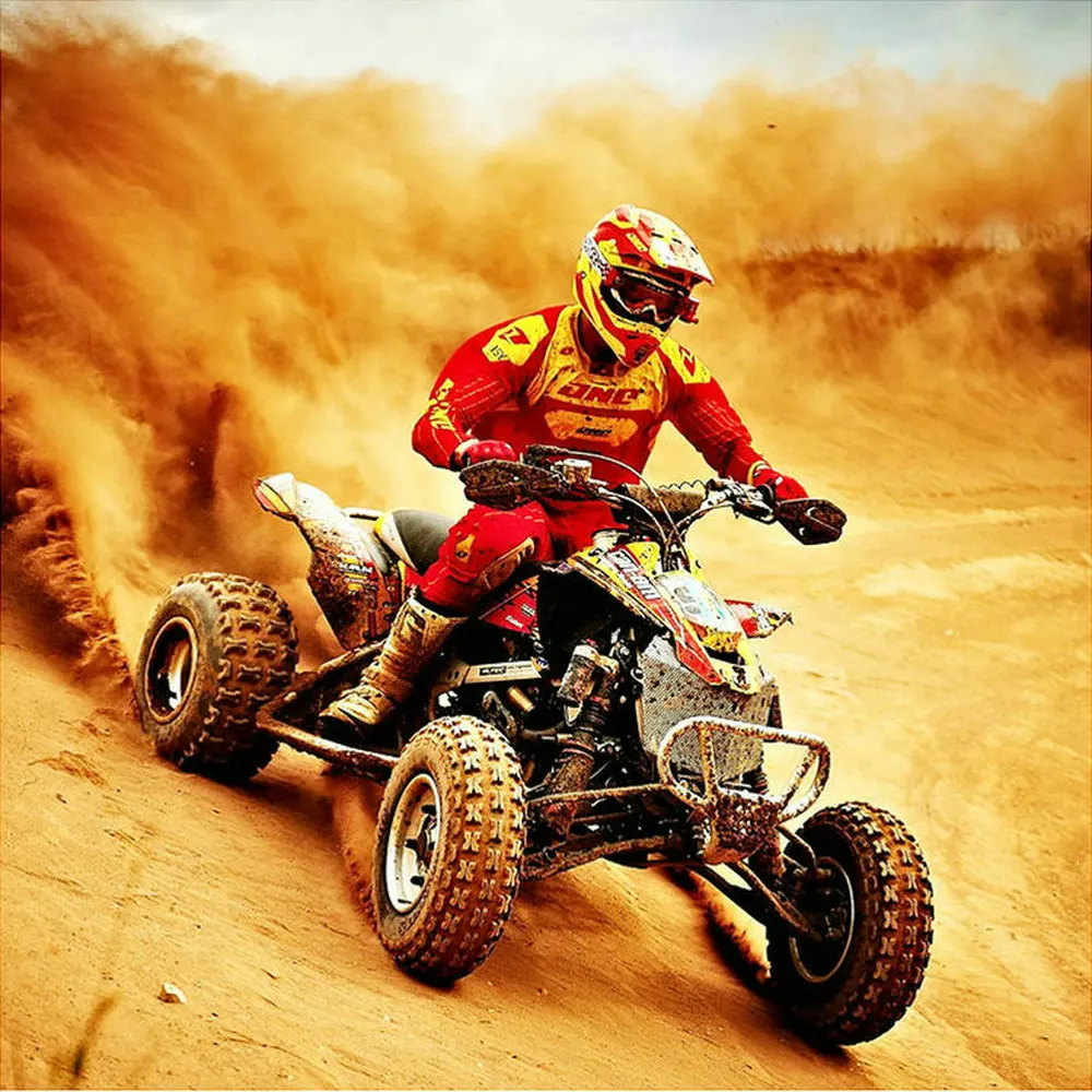 Алмазная 5D картина сделай сам вышивка крестиком вездеход гоночный пейзаж стразы