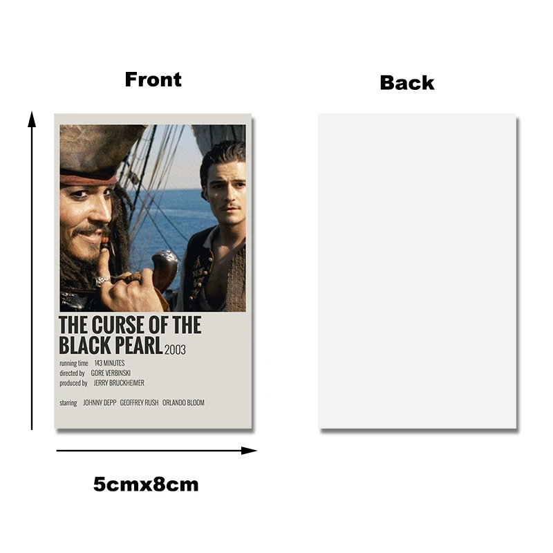 

8Pcs/set Popular TV Show Photo Cards Album Titanic The Godfather Twilight Introduction Photocards for Fans Collection