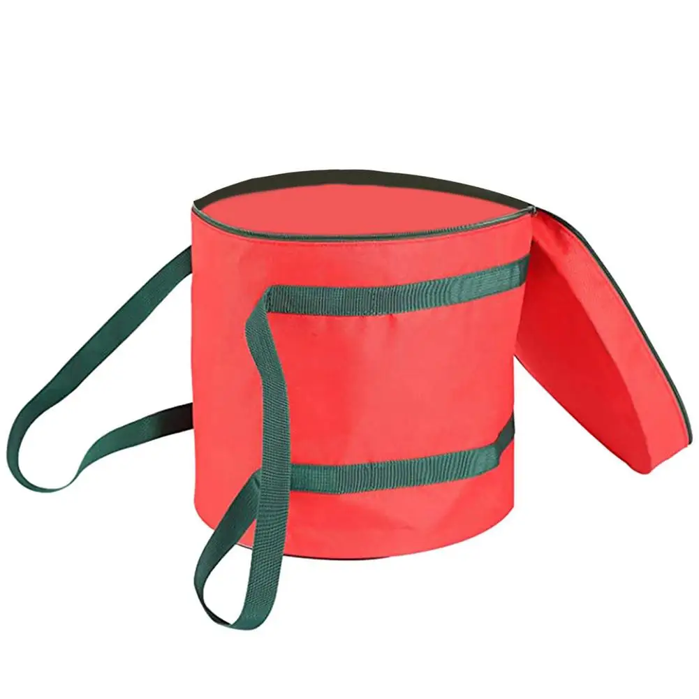 

Christmas Light Storage Bag Round Christmas Storage Bag Tear Proof 600D Oxford Carrying Bag Case For House Christmas Tree Lig