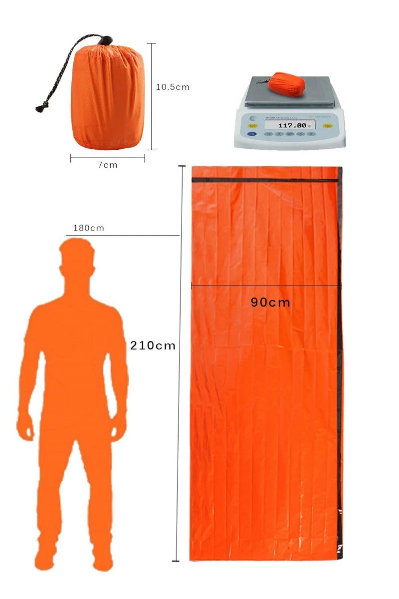 

Lightweight waterproof outdoor emergency survival tent tent blanket sleeping bag camping housing drawstring sacks camp equipment