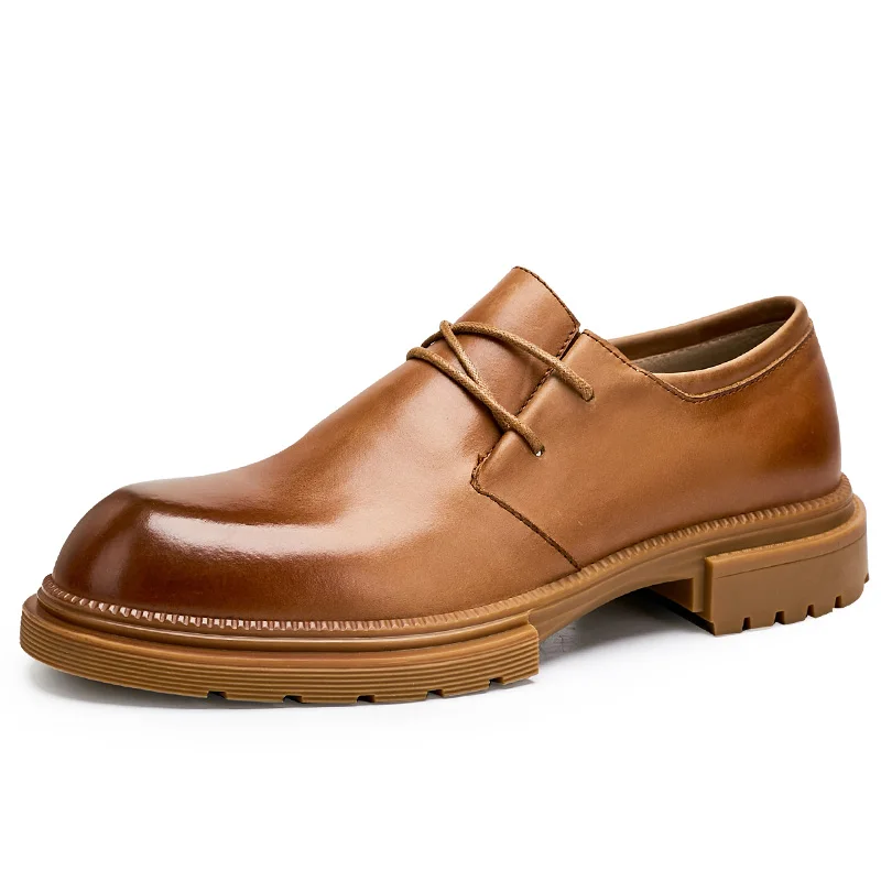 

Men Handmade Shoes British Retro Men Shoes all-match cowhide Lace-Up Business Men Shoes Men Dress Shoes Men Casual Shoes Spring