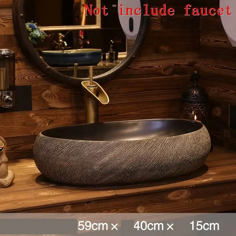 Salle De Bain Black Wasbak Vanity Fregadero Lavandino Bagno Banyo Waschtisch Cuba Banheiro раковина для ванной Lavabo умывальник