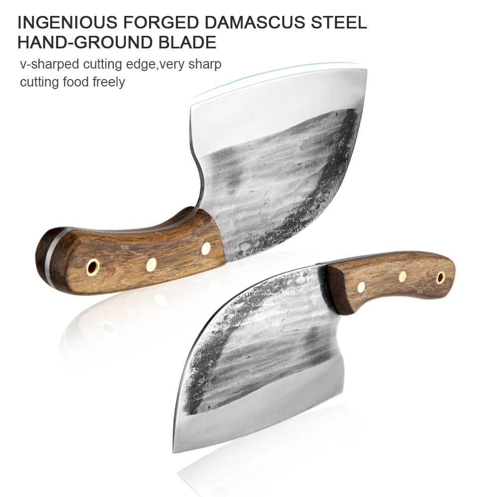 

Chopping Knife Cleaver Hand Forged Professional Boning Knife High Carbon Steel Cut Bone Chopper Hunting Knives For Kitchen