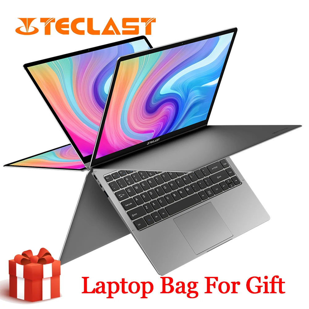 Новейший ноутбук Teclast F6 Plus, 13,3 дюймов, 8 ГБ ОЗУ, 256 Гб ПЗУ, вращение на 360 градусов, 1920 × 1080, Full HD, Windows 10 OS, аккумулятор 10000 мАч