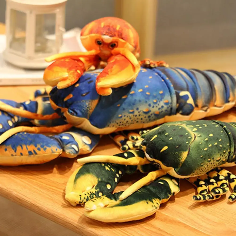 

Soft Stuffed Decorative Toy Breathable Plush Lobster Animal Plush Stuffed Toy Lobster Doll for Children