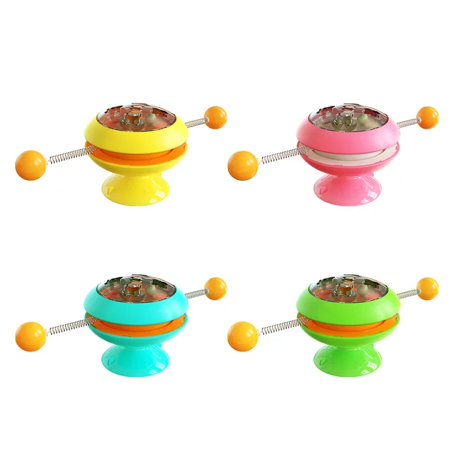 cat toy Turntable Multifunctional funny cat stick cat funny catnip ball pet Rattle Swing ball safe non-toxic sucker fixed