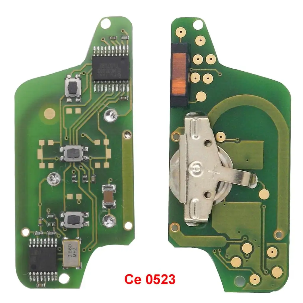 Pcf7941 Ce0523 Bilchave CE0523 Ce0536 спросить 3 кнопки дистанционного ключа электронная схемная плата для peugeot 407 407 307 308 607 Citroen C2 C3 C4 C5 - Количество кнопок: Pcf7941 Ce0523