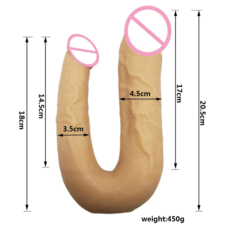 Double Ended Dildo Lesbian Sex Toys For Women Dong Gode Gay Long Huge Realistic Penis Dildos Glans | Красота и здоровье